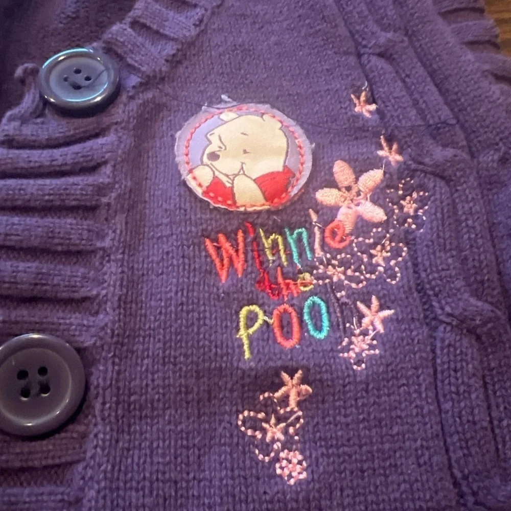 Disney Winnie the Pooh Cardigan Size 6